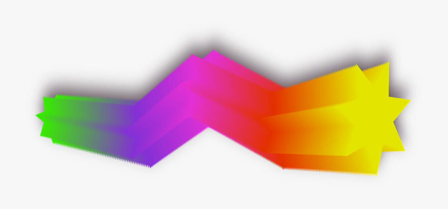 Transparent Meteor Clipart - Stern Regenbogen Clipart Png, Transparent Clipart