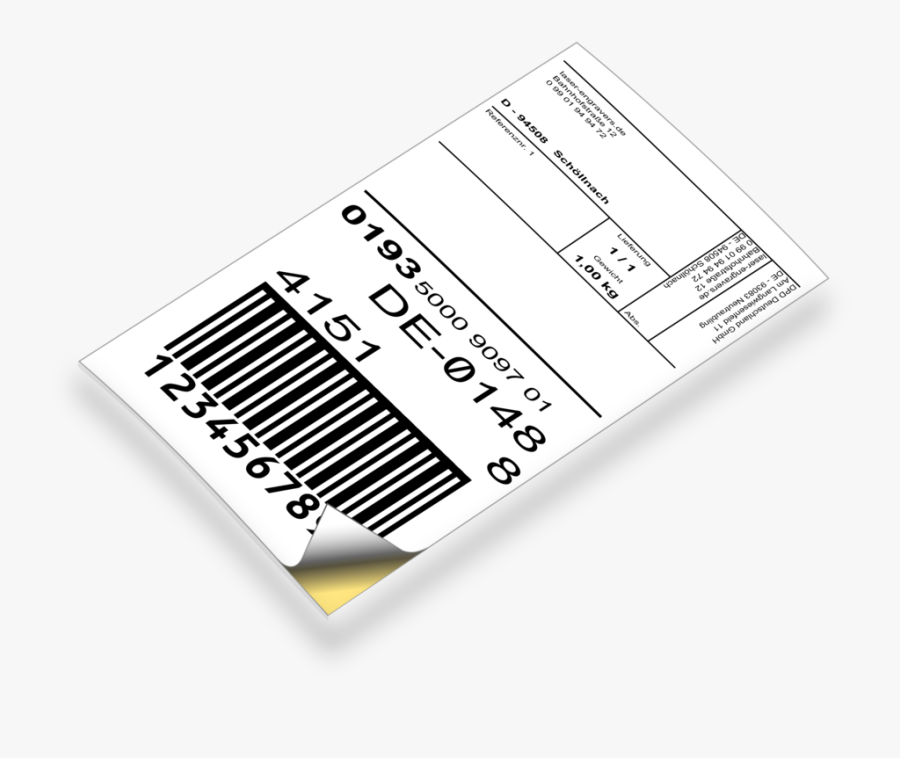 Free Clip Art "barcode-label - Paper, Transparent Clipart