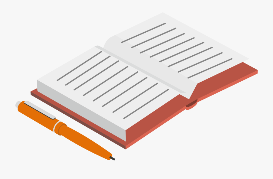 Notebook Book Knowledge Pen Png And Vector Image - Pen And Notebook Clipart, Transparent Clipart