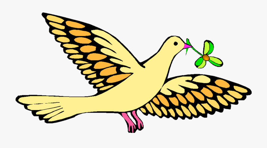 Christian Dove Faith Religion Olive Branch Noah - Drawing Of Dove Bird, Transparent Clipart