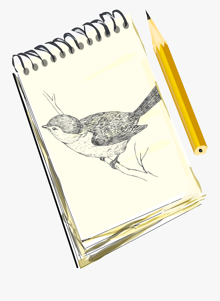 Transparent Notebook And Pencil Clipart - Notepad And Pencil Clipart, Transparent Clipart