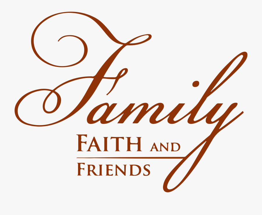 Family Faith And Friends Vinyl Decal Sticker Quote - Family Where Life Begins And Love Never Ends Quotes, Transparent Clipart