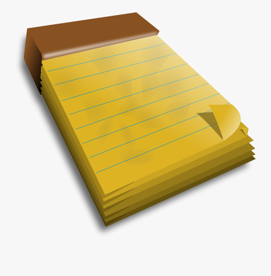 Notebook - Clipart Of A Pad, Transparent Clipart