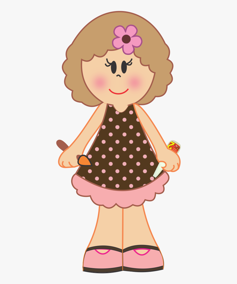 Bonecas Os Meninas Dolls - Desenhos De Meninas Em Eva, Transparent Clipart