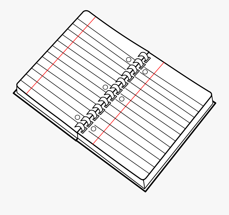 Square,angle,area - Clip Art Notebook Black And White, Transparent Clipart