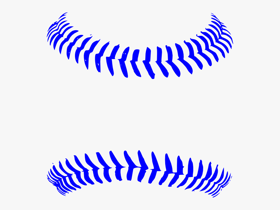 Blue Stitch Baseball Clip Art At Clker - Baseball With Blue Stitching Clipart, Transparent Clipart