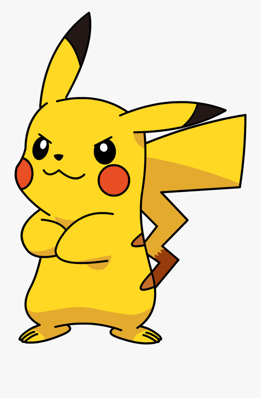 Pikachu Not Happy Pokemon Png Clipart Image - Pikachu With Arms Crossed, Transparent Clipart