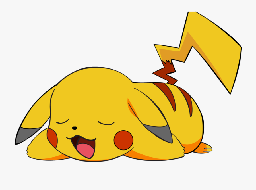Pikachu Clipart - Sleepy Pikachu Transparent, Transparent Clipart