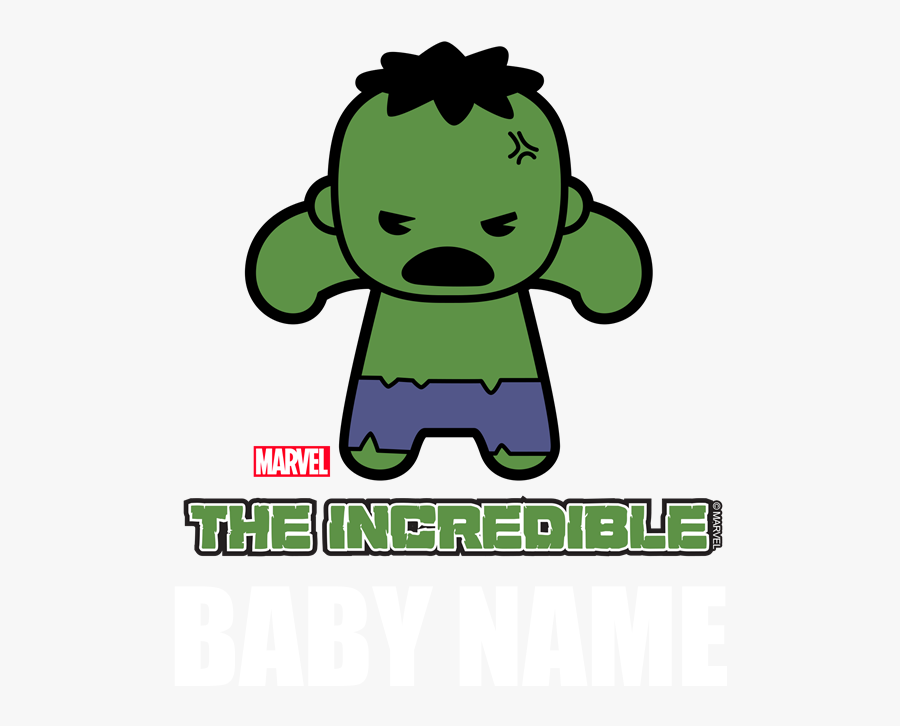 Hulk Clipart Baby Hulk Kawaii- - Hulk Kawaii, Transparent Clipart