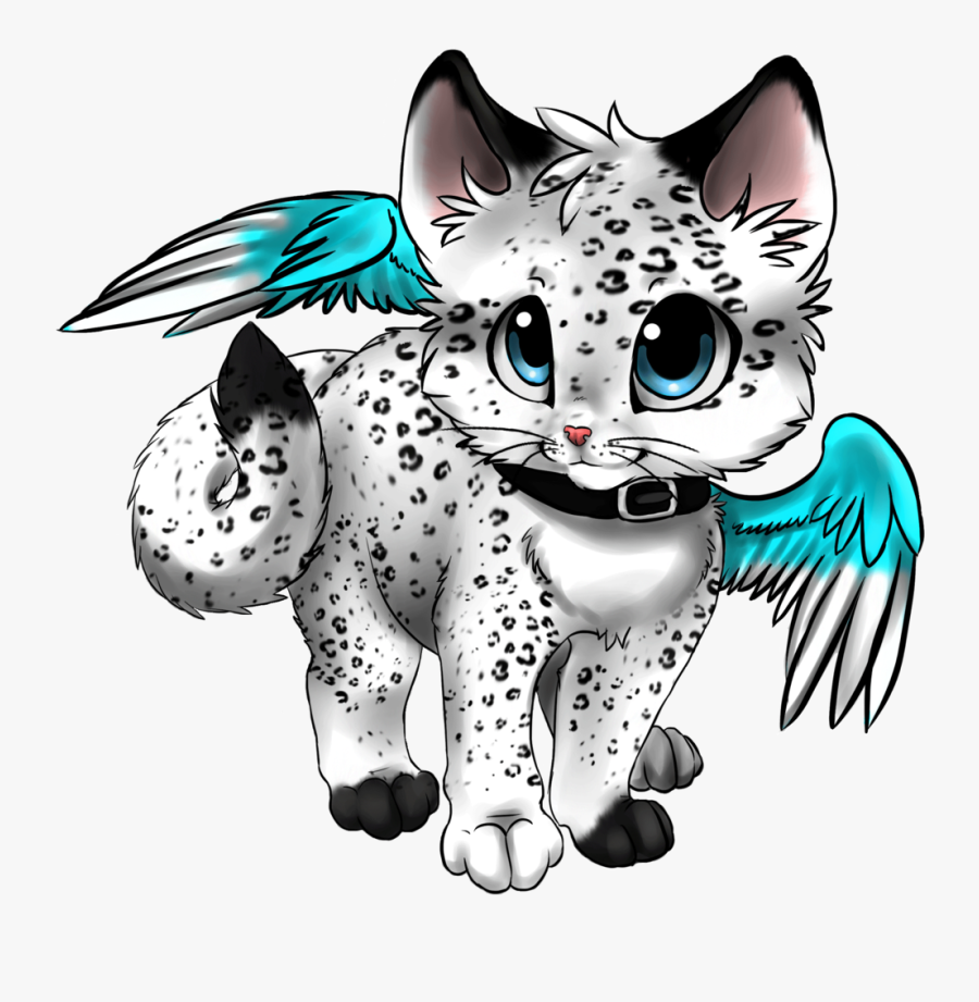 Hi There I"m Windy Breeze, The Leader Of Windclan - Anime Cat With Wings, Transparent Clipart