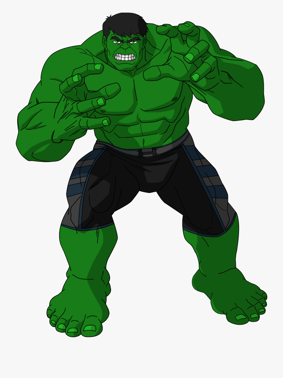 63435 - Hulk Age Of Ultron Cartoon, Transparent Clipart
