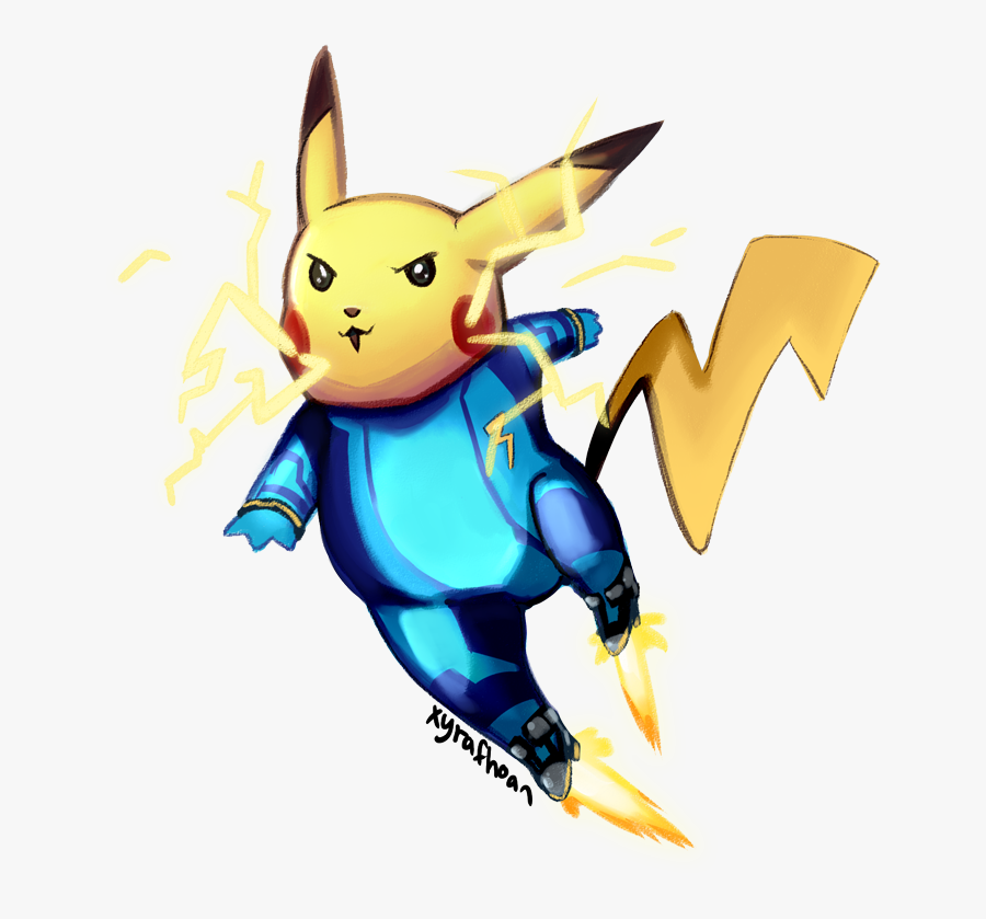 Pikachu Clipart Suit - Samus Aran Pikachu, Transparent Clipart