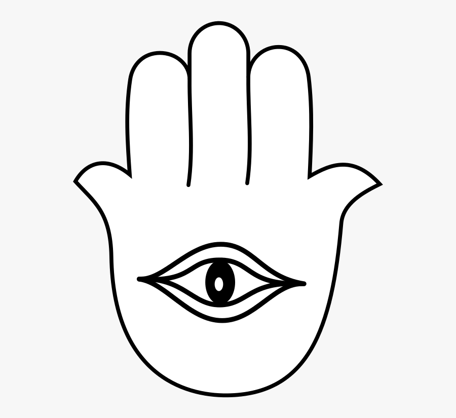 File - Faith Hamsa - Svg - Wikimedia Commons - Hand Of Hamsa Outline ...