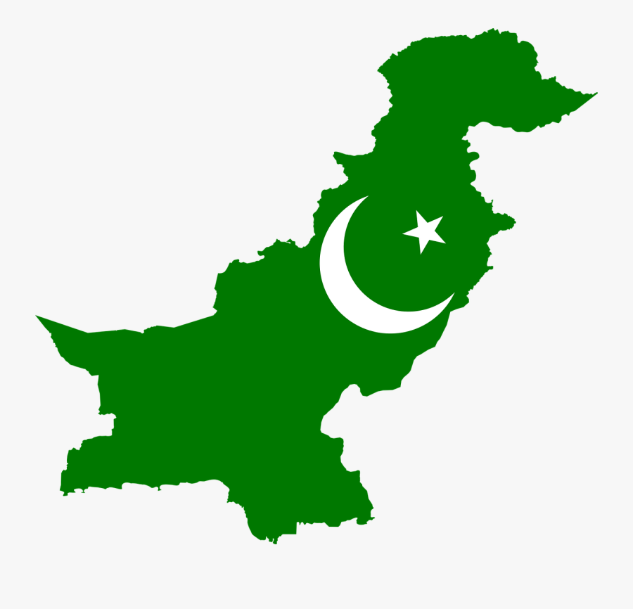 Pakistan Country Flag Map, Transparent Clipart