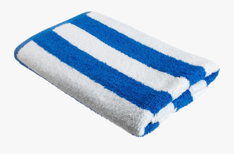 Transparent Towel Clipart - Blue And White Towel, Transparent Clipart