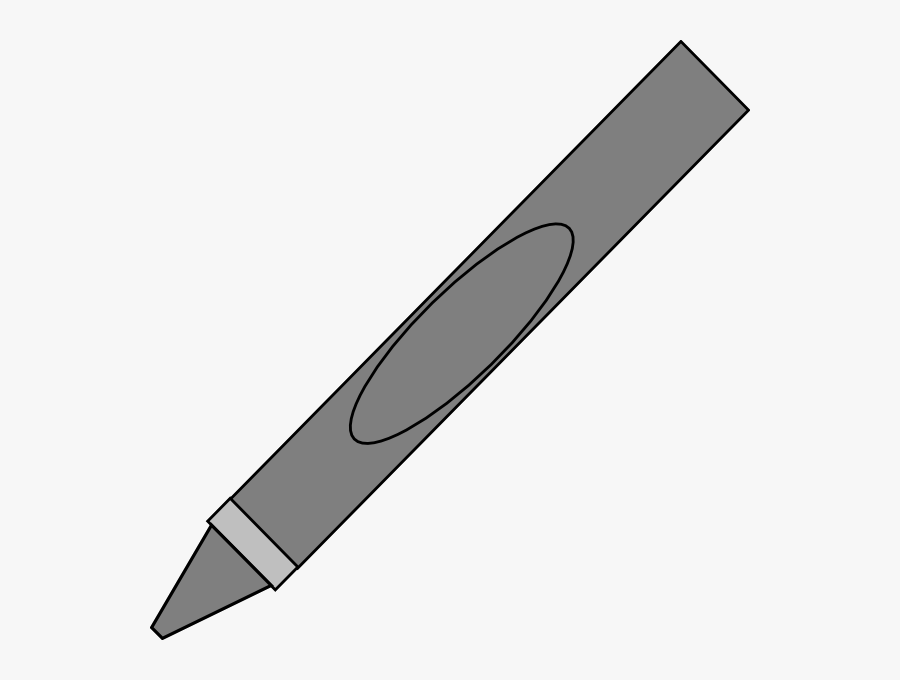 Gray Crayon Clip Art At Vector Transparent Png, Transparent Clipart