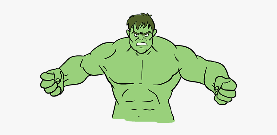 How To Draw The Incredible Hulk - Hulk Drawing, Transparent Clipart