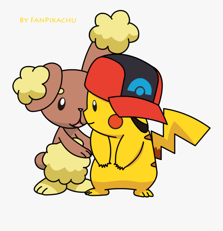 Pikachu With Hat Clipart , Png Download - Pikachu And Buneary Fanart, Transparent Clipart