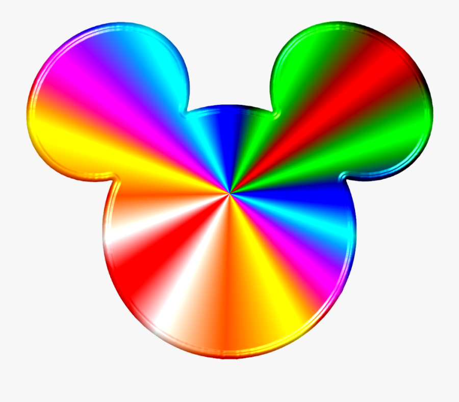 Colourful Mickey Mouse Rainbow, Transparent Clipart