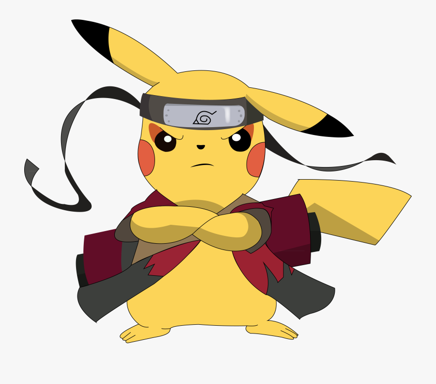 Pikachu Cray - Pikachu Ninja, Transparent Clipart