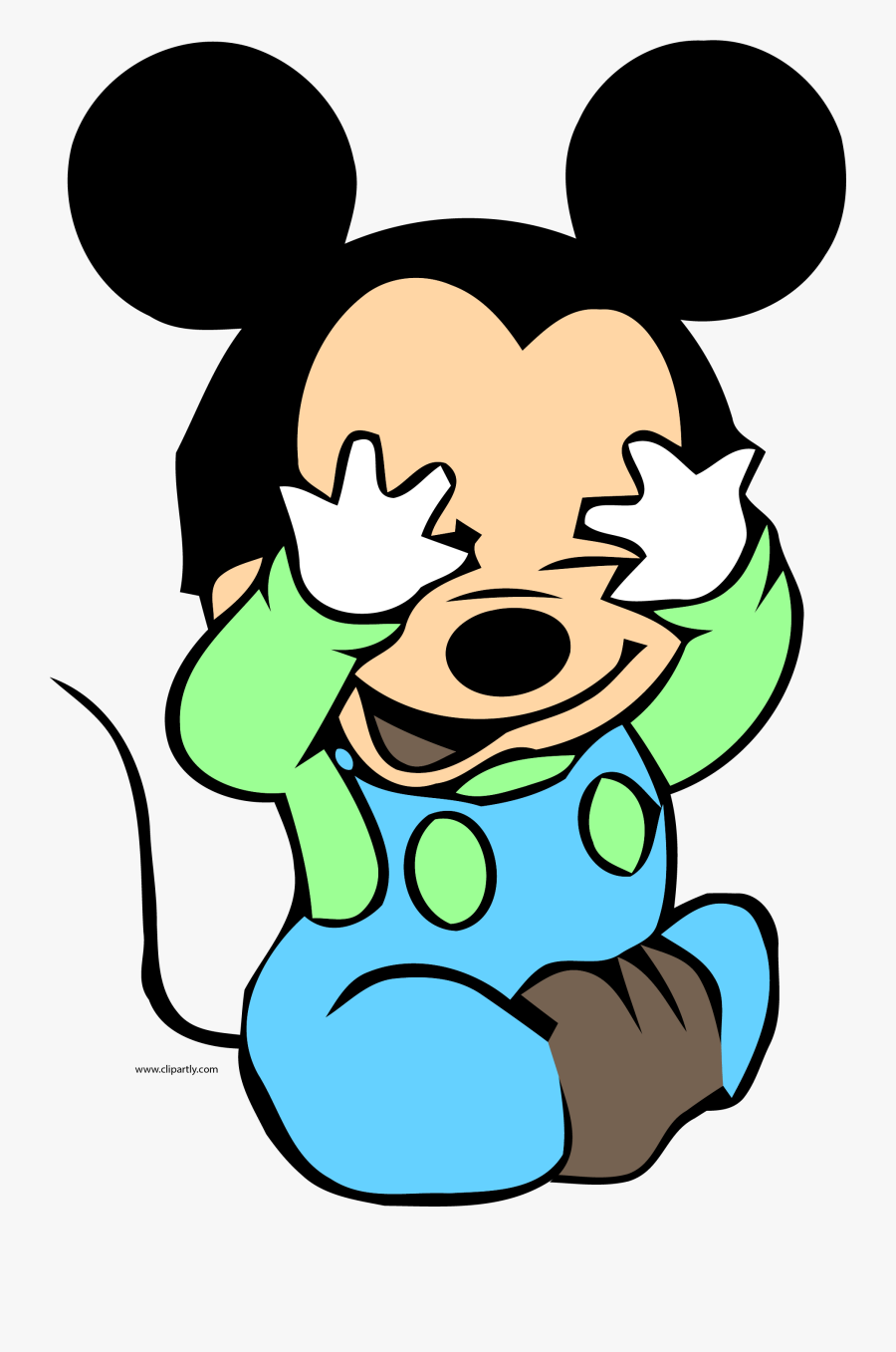 Baby Mickey Blind Mans Bluff Clipart Png - Disney Baby Mickey Mouse Clipart, Transparent Clipart