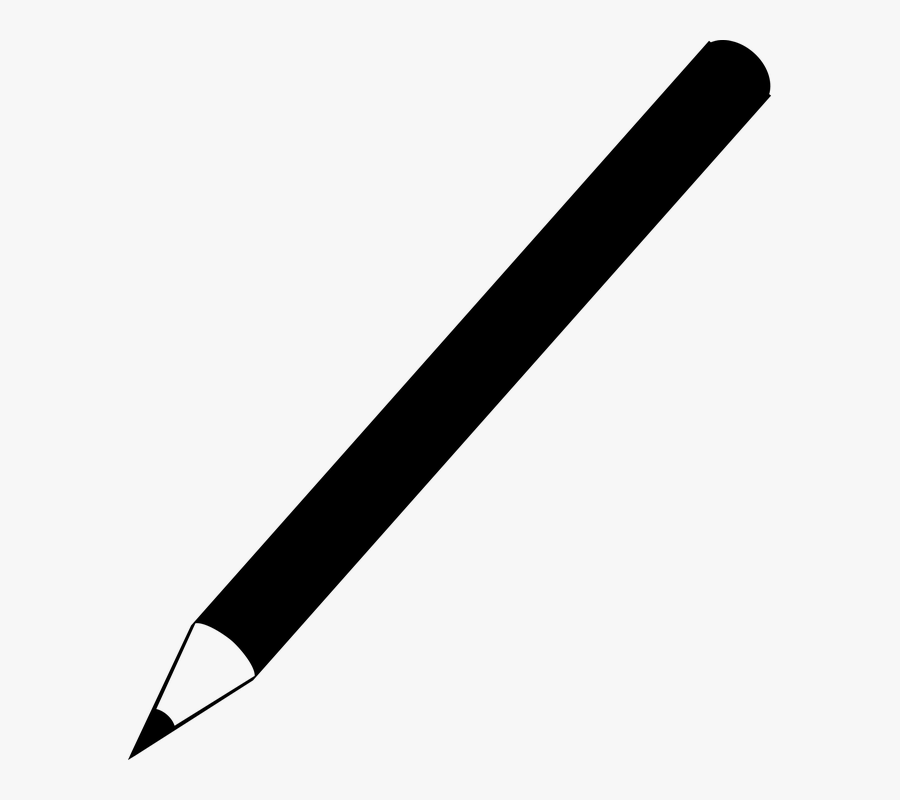 Khife Clipart Crayon - Pencil Pic Black And White, Transparent Clipart