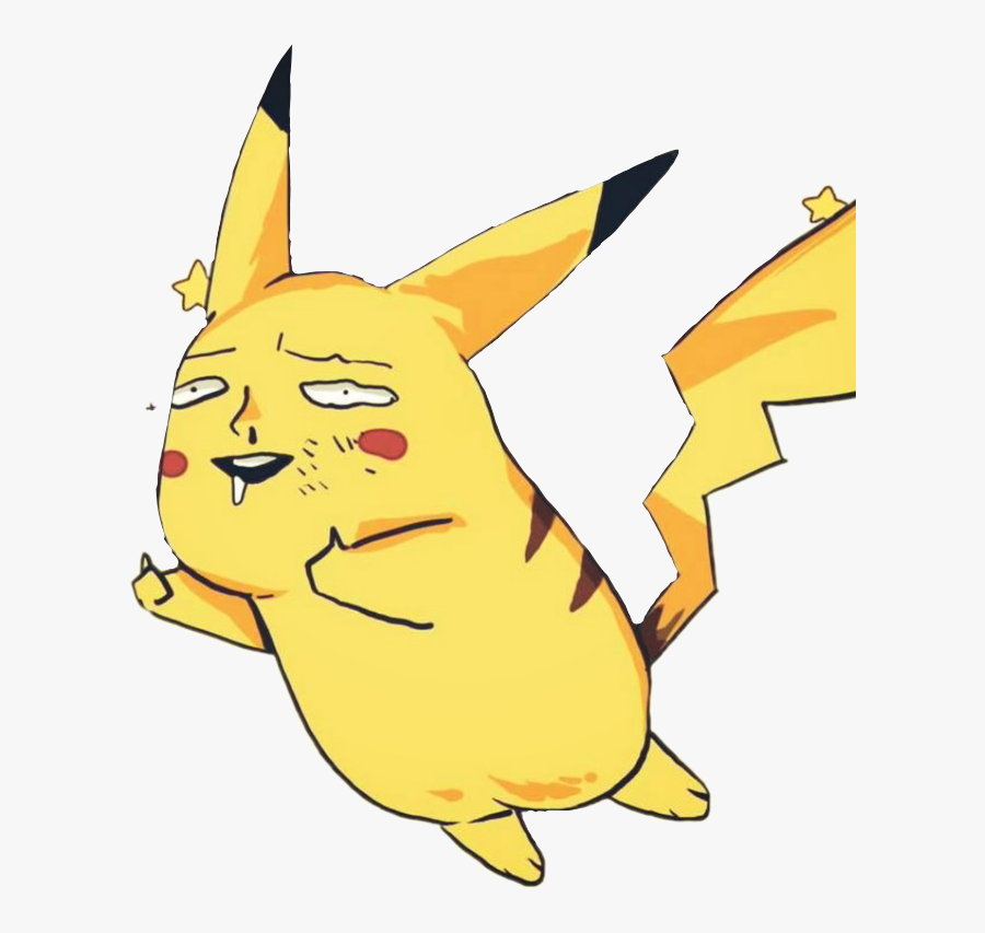 #pokemon #pikachu #meme Pokemongo #derp #thumbsup - Denki Kaminari X Pikachu, Transparent Clipart
