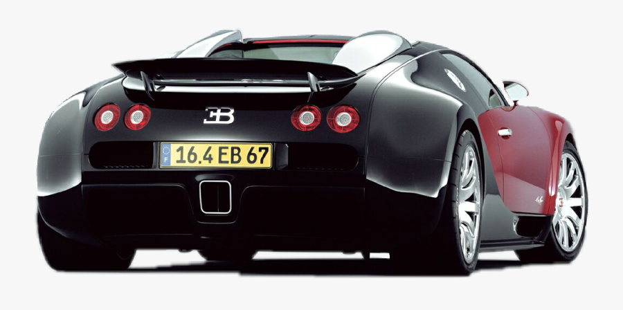 Bugatti Veyron Red Back, Transparent Clipart
