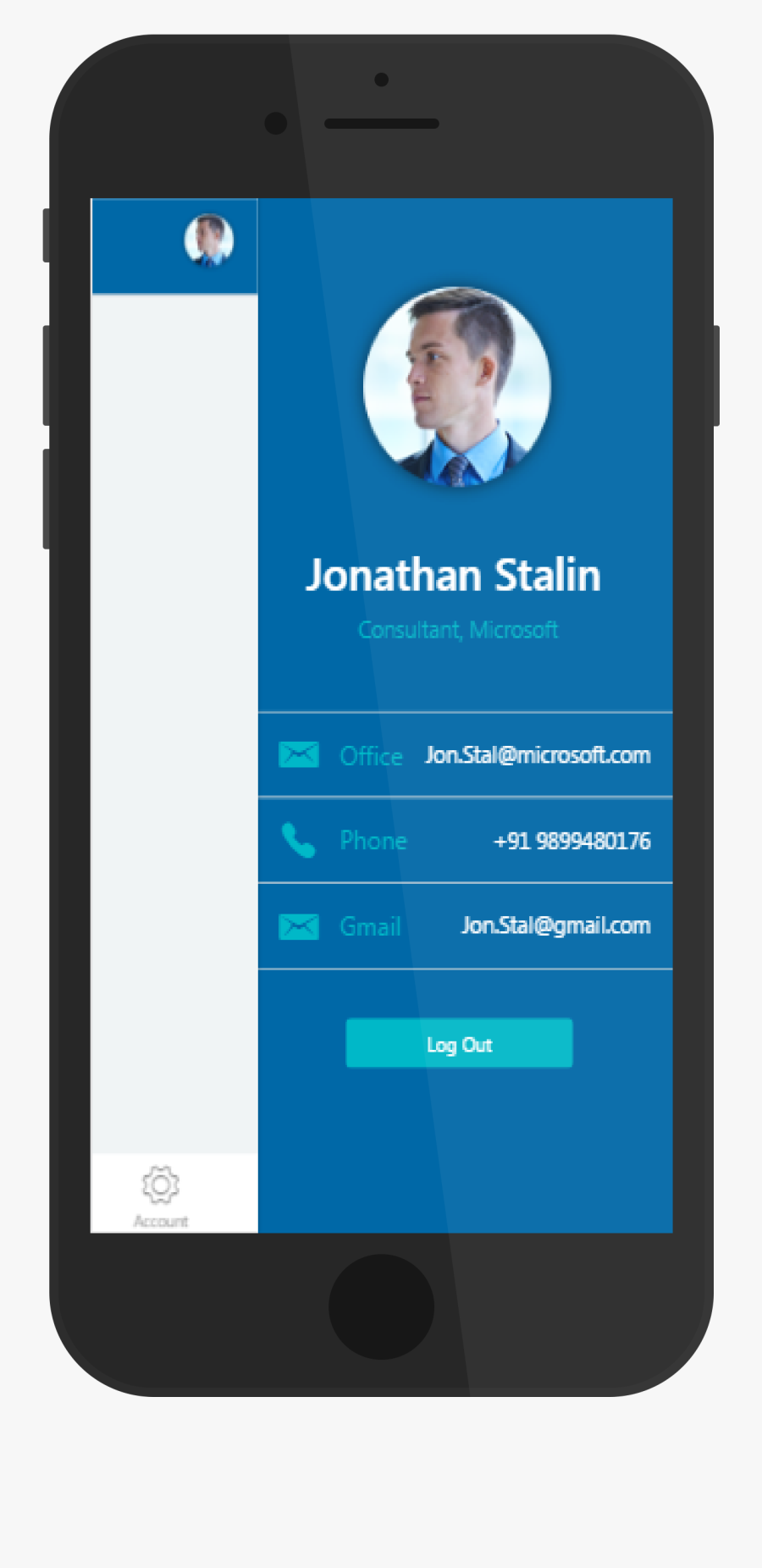 Clip Art User Profile Plugin With - Smartphone, Transparent Clipart