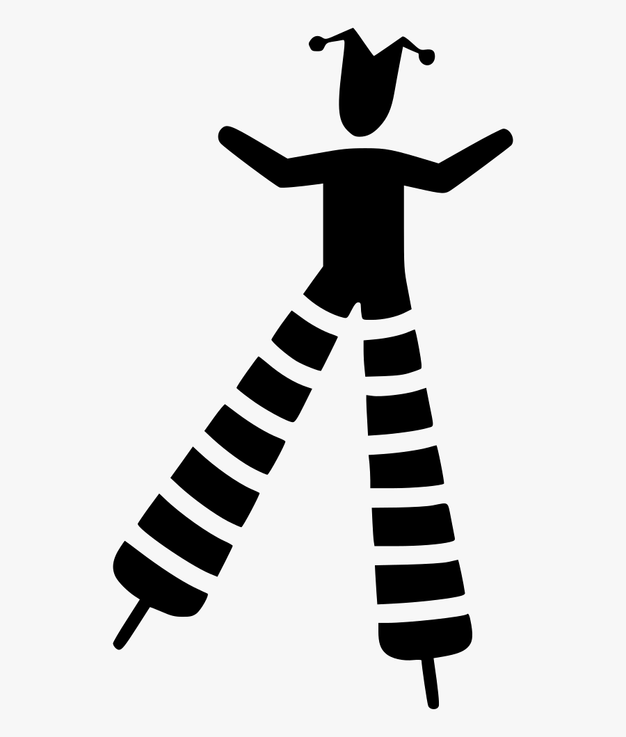 Computer Icons Circus Clown Stilts Clip Art - Stilt Walker Clipart Png, Transparent Clipart