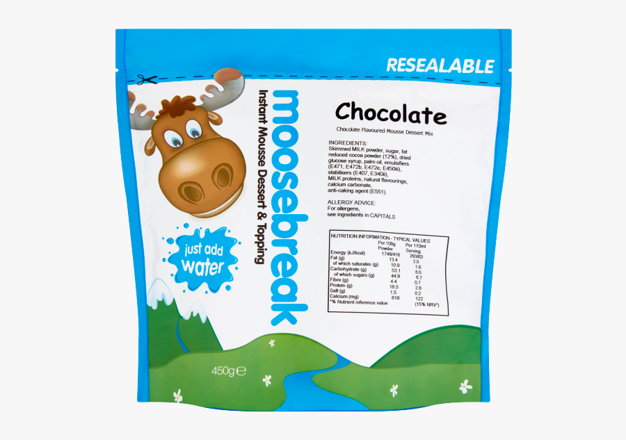 Moosebreak Chocolate 450g - Chocolate, Transparent Clipart