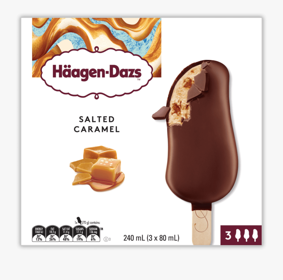 Salted Caramel Stickbar Mpk Shn Aust - Häagen Dazs Salted Caramel, Transparent Clipart