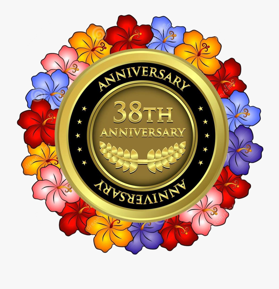 38 Anniversiary Lei - 12th Anniversary Medal, Transparent Clipart