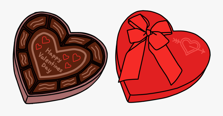 Chocolate Clipart Valentines - Valentines Day Chocolate Clipart, Transparent Clipart