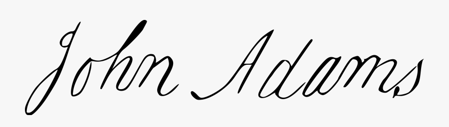 John Adams Signature, Transparent Clipart