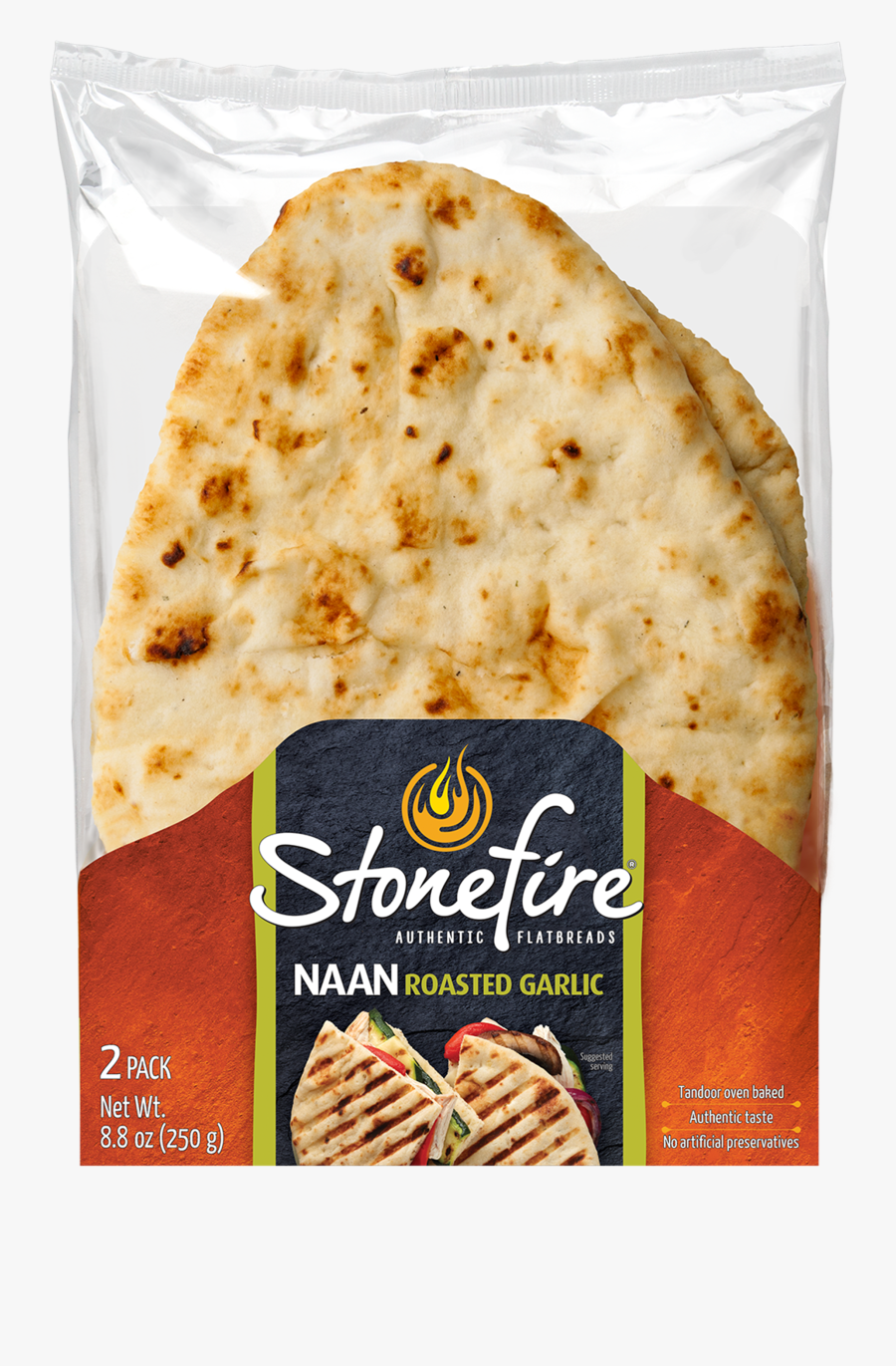 Stonefire Naan Bread, Transparent Clipart
