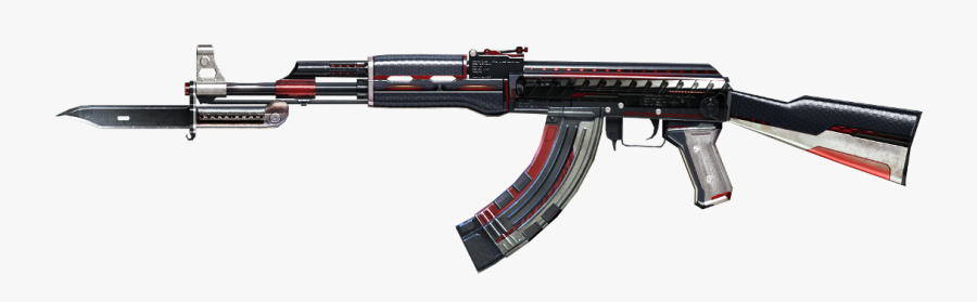 Clip Art Kalashnikov Bayonet - Ak 47 2d Png, Transparent Clipart