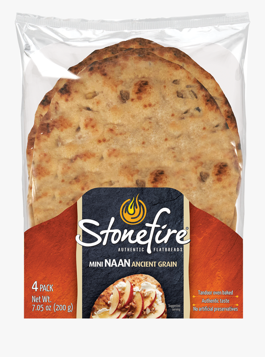 Stonefire Ancient Grain Mini Naan, Transparent Clipart