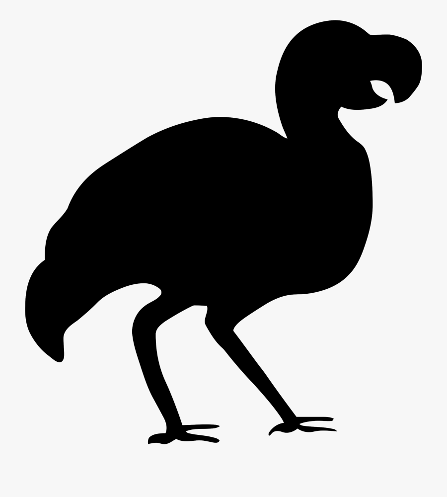 Silhouette Clipart - Dodo Png, Transparent Clipart