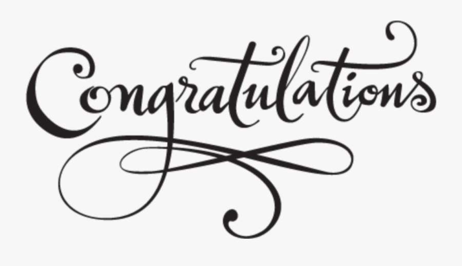 #ftestickers #text #typography #congratulations #black - Congratulations Clip Art Black And White, Transparent Clipart