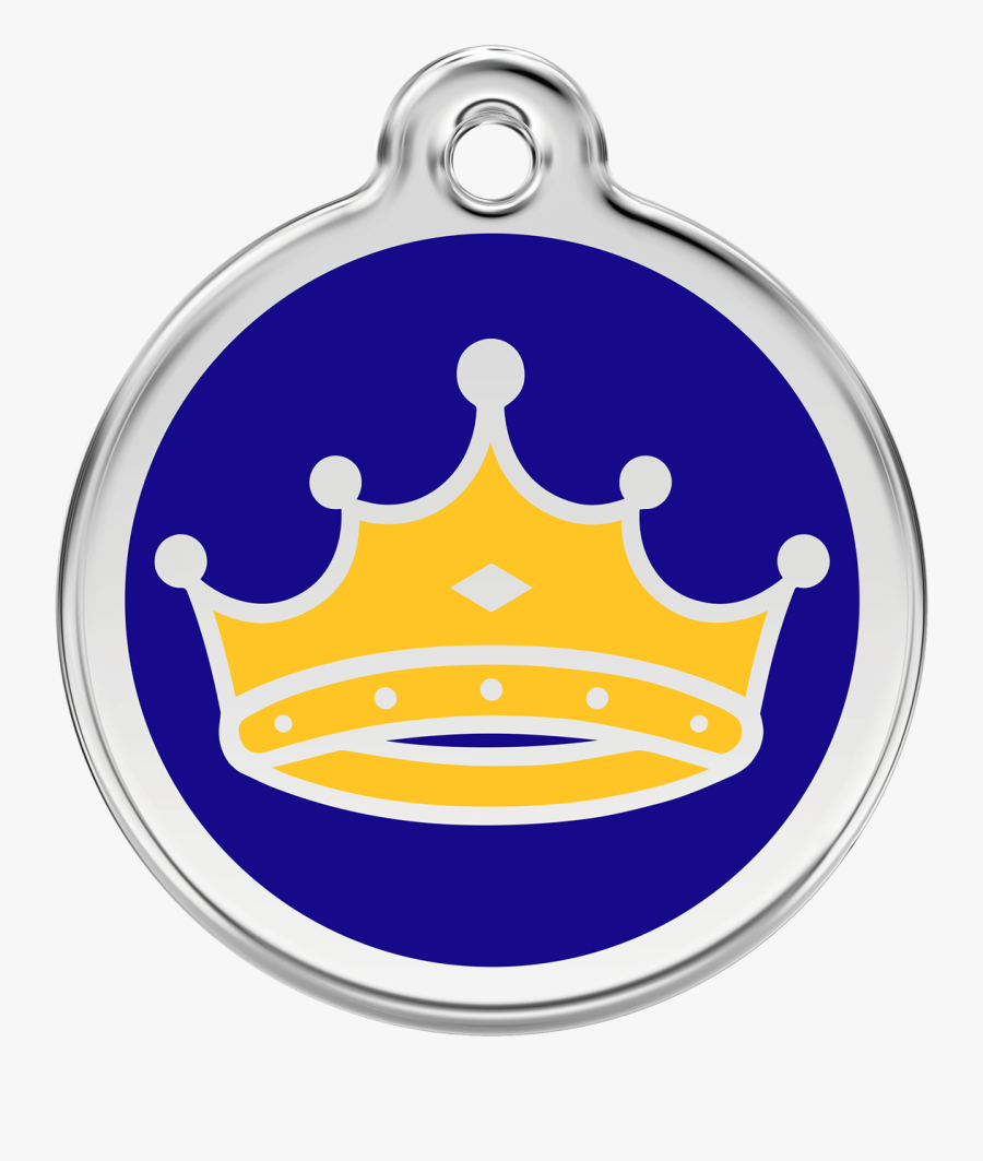 Dark Blue Crown Png - Red Dingo Cat Id Tag, Transparent Clipart