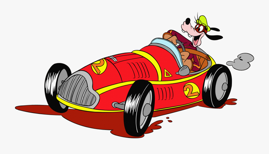 Mickey Race Car Png, Transparent Clipart