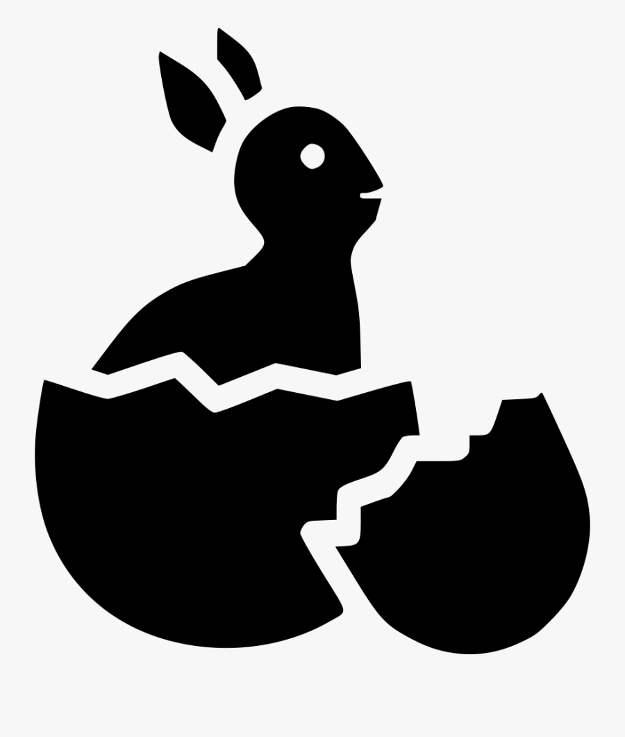 Bunny Rabbit Cute Egg Hatch - Cartoon, Transparent Clipart