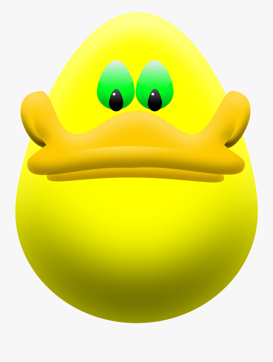 Clip Art Vector Black And - Duck Easter Egg, Transparent Clipart