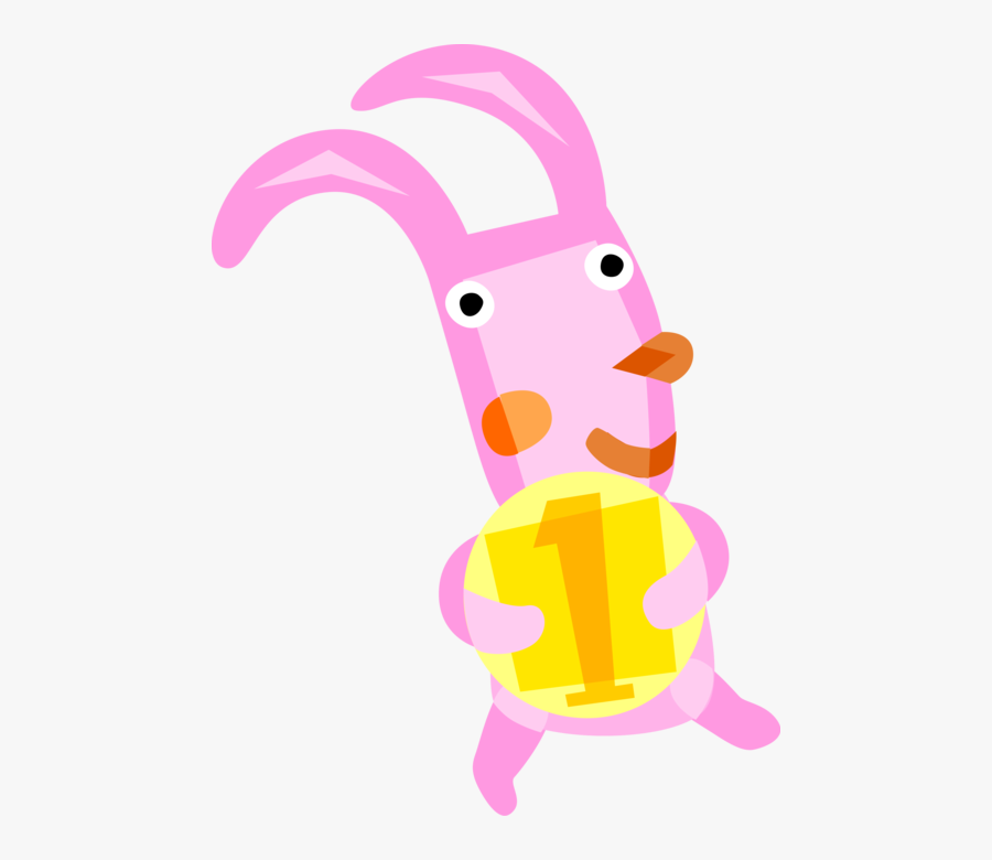 Vector Illustration Of Pascha Easter Bunny Rabbit Folkloric, Transparent Clipart