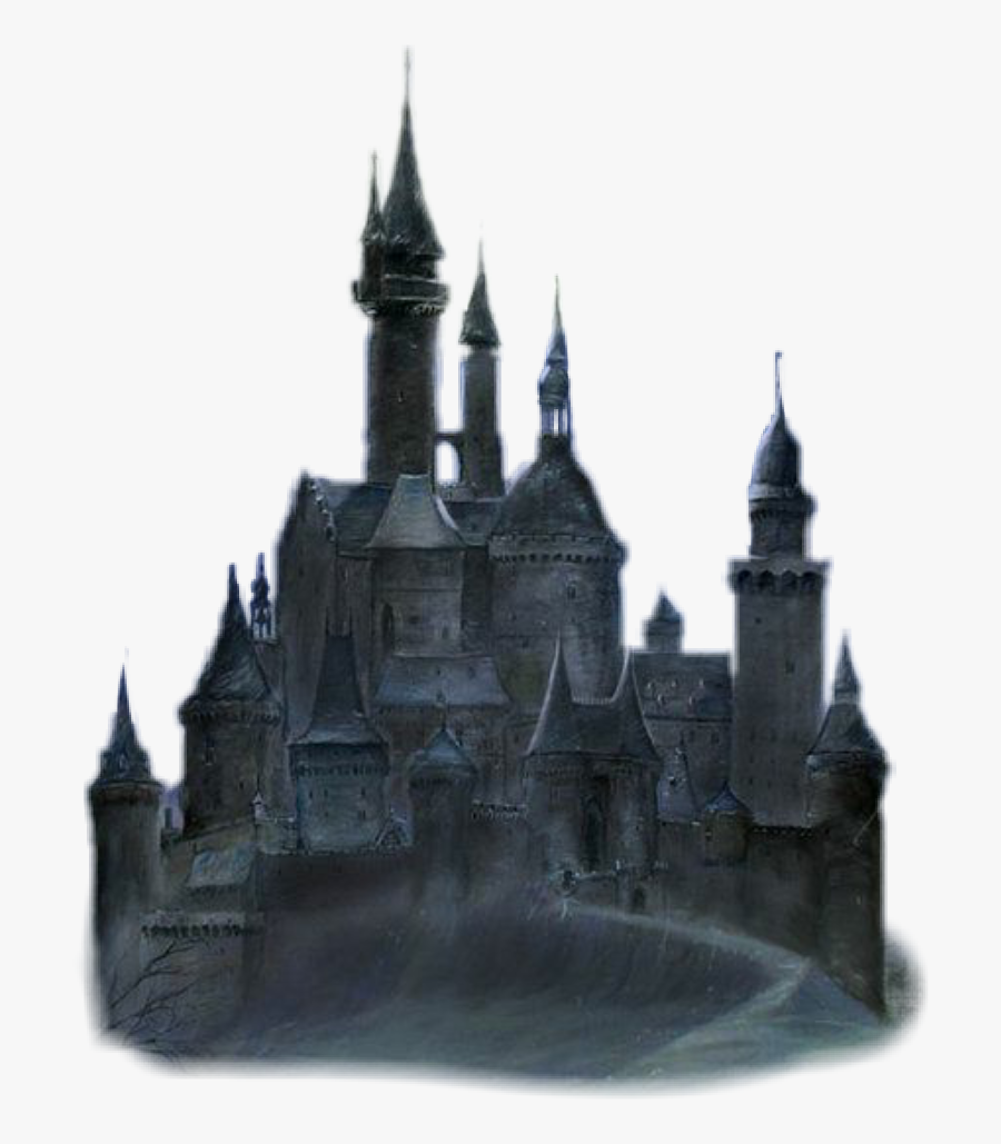 #castle #haunted #halloween #halloweencastle - Gothic Castle At Night, Transparent Clipart