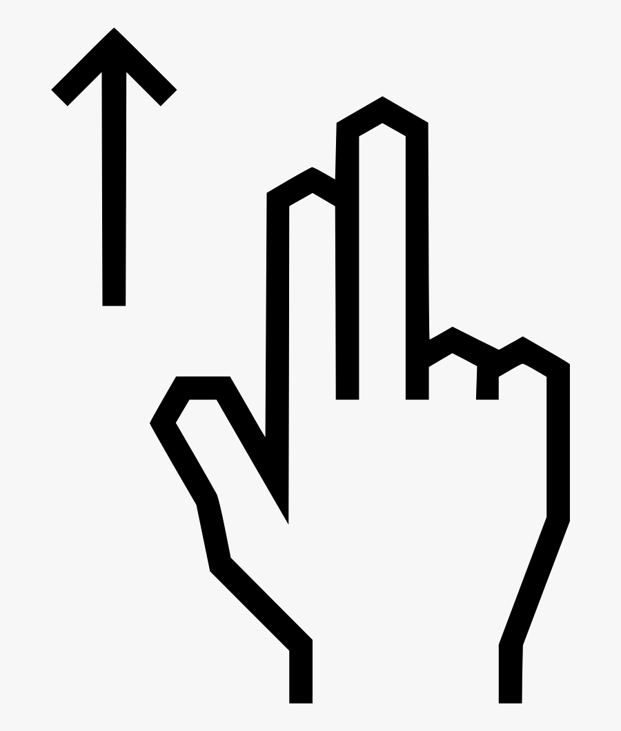 Swipe Right Left Animation Clipart , Png Download - Two Finger Swipe Icon, Transparent Clipart