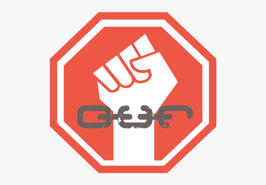 O - U - R - - Hand Stop Sign Clip Art, Transparent Clipart