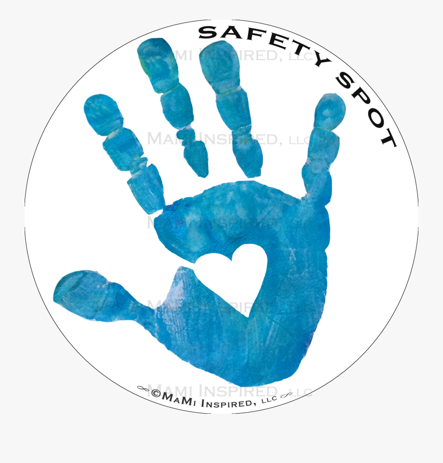 Safe Clipart Parking Lot Safety - Kids Hand Print, Transparent Clipart