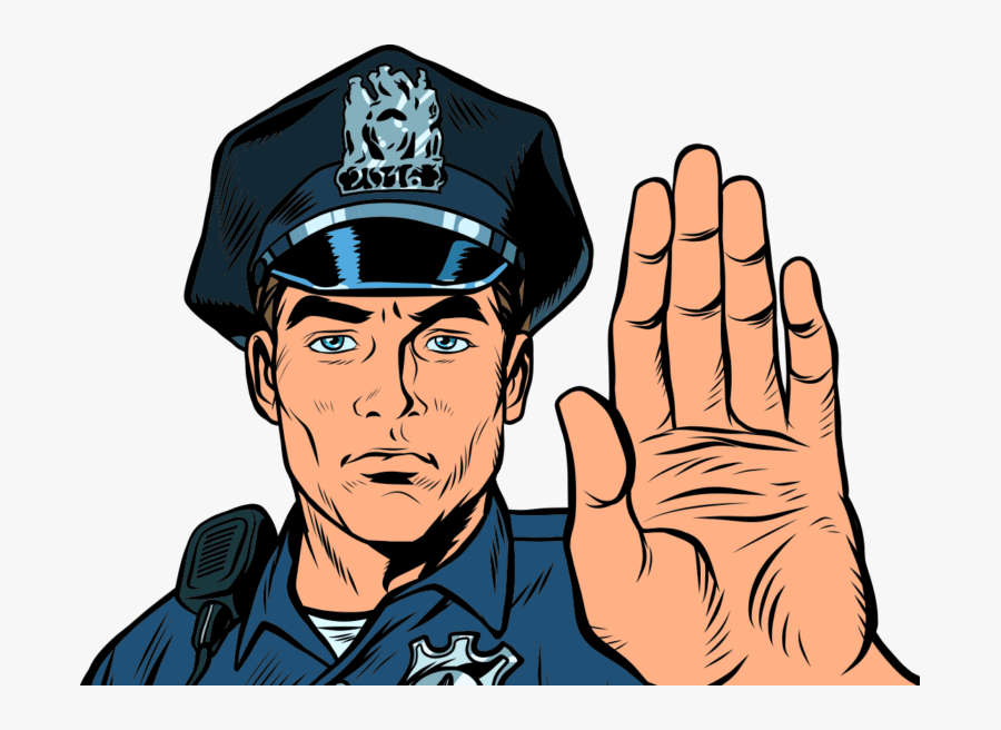 How To Rob A - Cartoon Bigstock Police Officer, Transparent Clipart